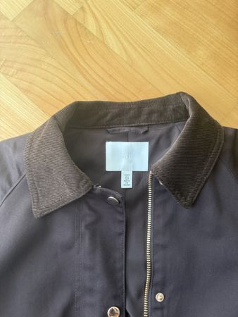 H&M braune Jacke mit Kordkragen, Gr. S - neu!