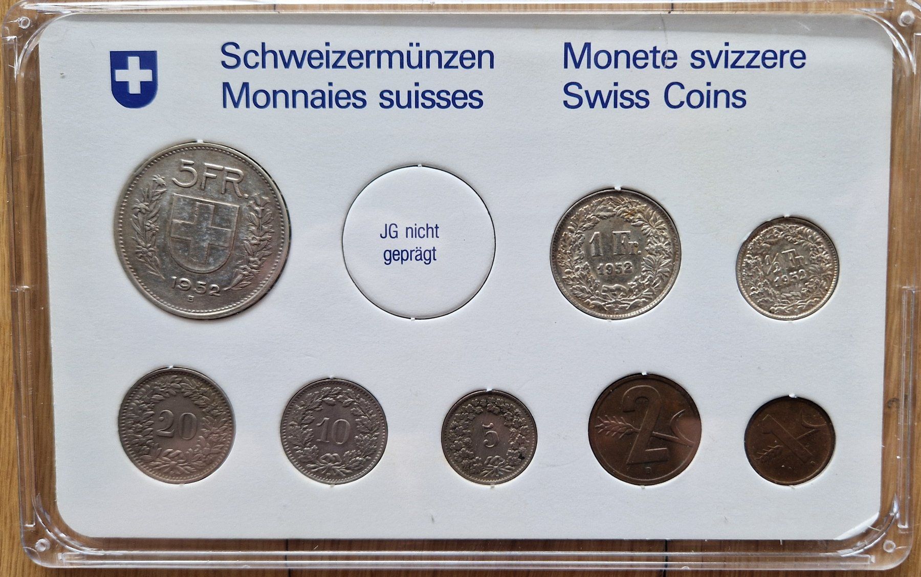 Toutes les monnaies: Münzsatz Schweiz 1952 – Neuf (Voir description) à Sins par 6330berno