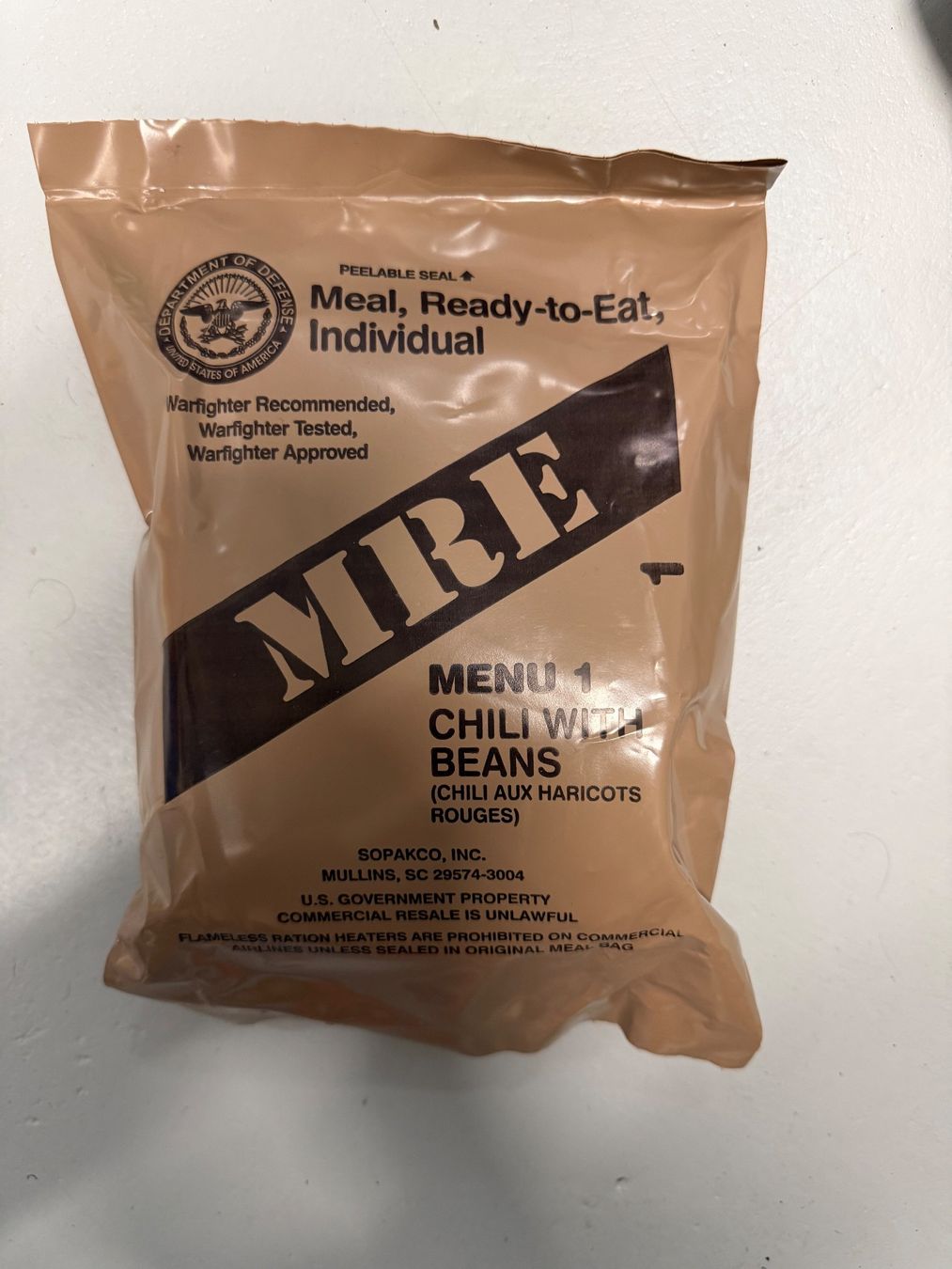 Aliments & Spécialités: 8 Stück Original US Army Ration MRE Notration – Neuf avec emballage d'origine à Sattel par yas_cj5q 3