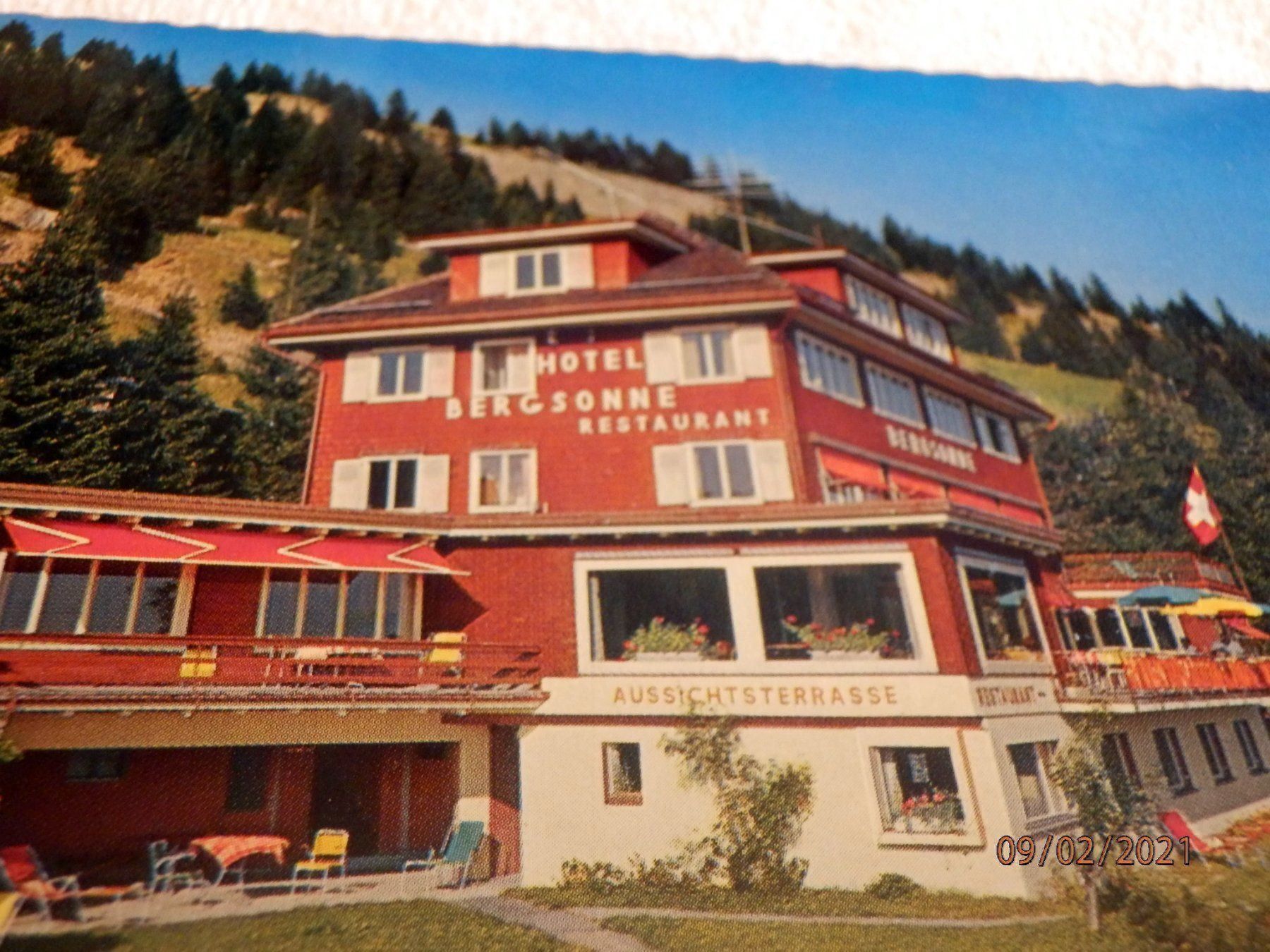 Cartes postales: AK, Hotel Bergsonne, Rigi-Kaltbad – D'occasion à Ueberstorf par dinbau 1