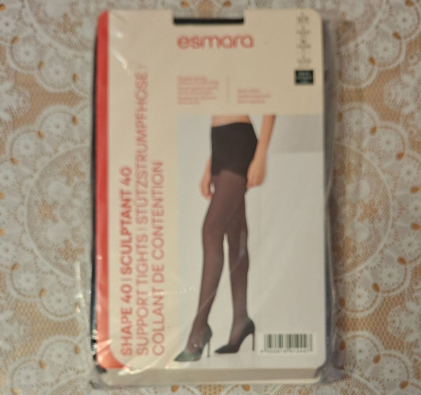 Calze & Collant: Esmara Shape 40 Stütz Strumpfhose 40den Gr.L Schwarz – Nuovo e nell'imballaggio originale da Amriswil venduto da Celini3