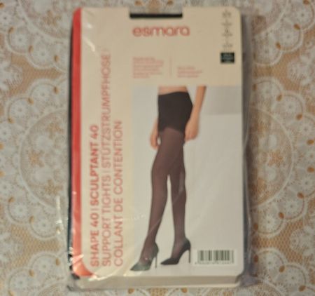 Esmara Shape 40 Stütz Strumpfhose 40den Gr.L Schwarz