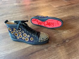 New Christian Louboutin suede and leather sneakers - 42.5