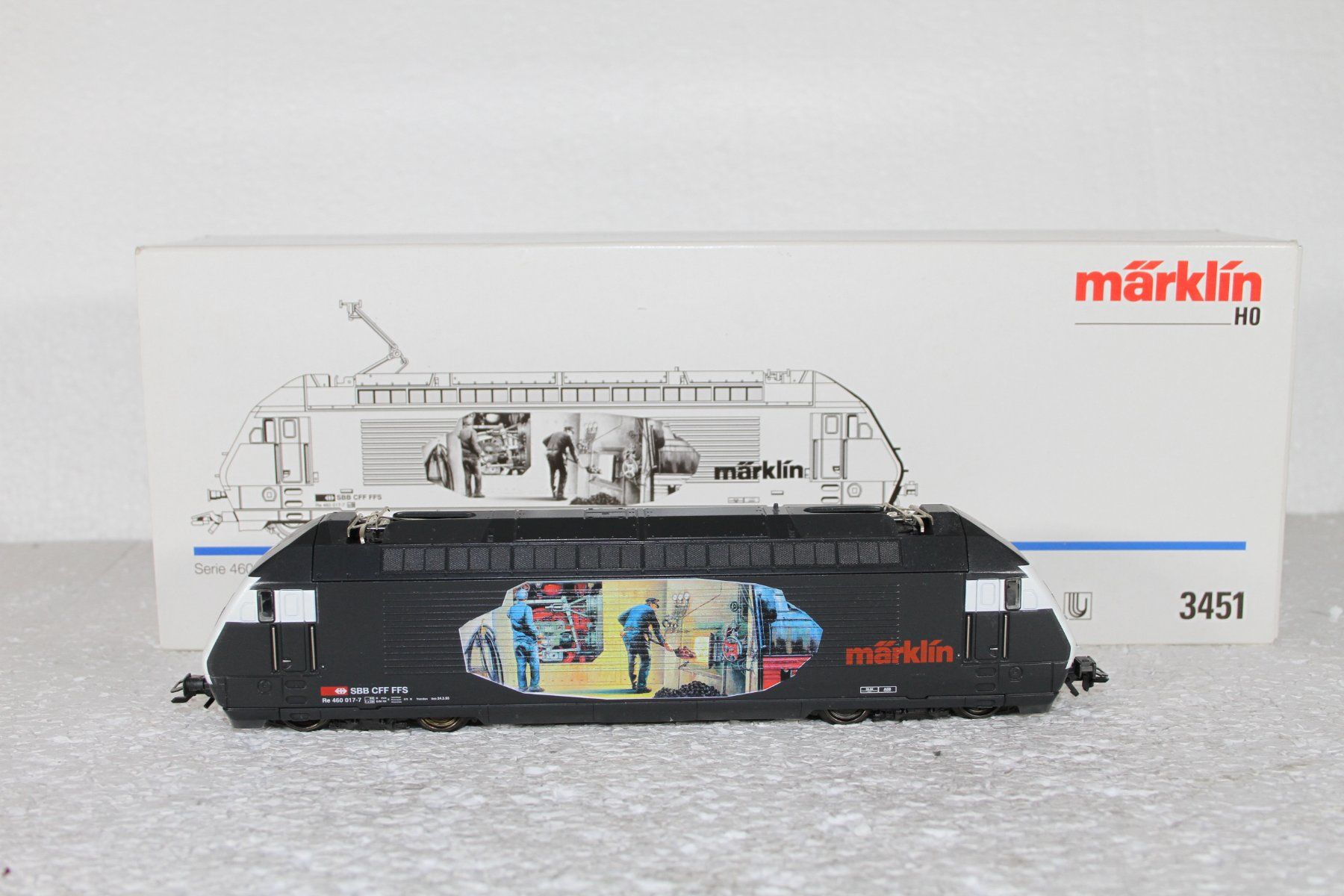 Märklin Modellini di ferrovie: Märklin 3451 SBB Re 460 Heizer – Usato da Triesen venduto da gleis8 4