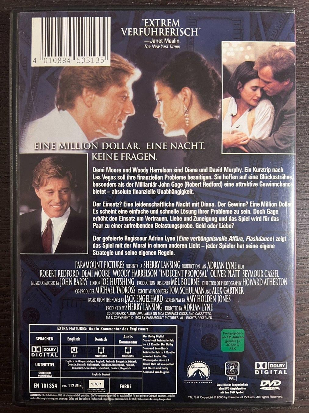 Tous les DVDs: Ein unmoralisches Angebot – D'occasion à Zürich par FilmFreunde 1