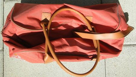 Tragtasche mit 2 Rädern, Grösse: 50x24x25 cm, Farbe rosa