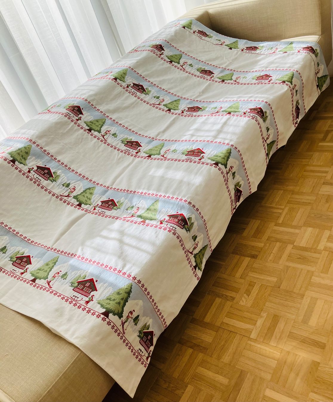 Stoffe: Tissu motifs ski – Gebraucht aus Clarens von Piluka 1