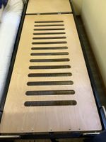 Bett Metall mit Holzlattenrost und Matratze 100x200cm