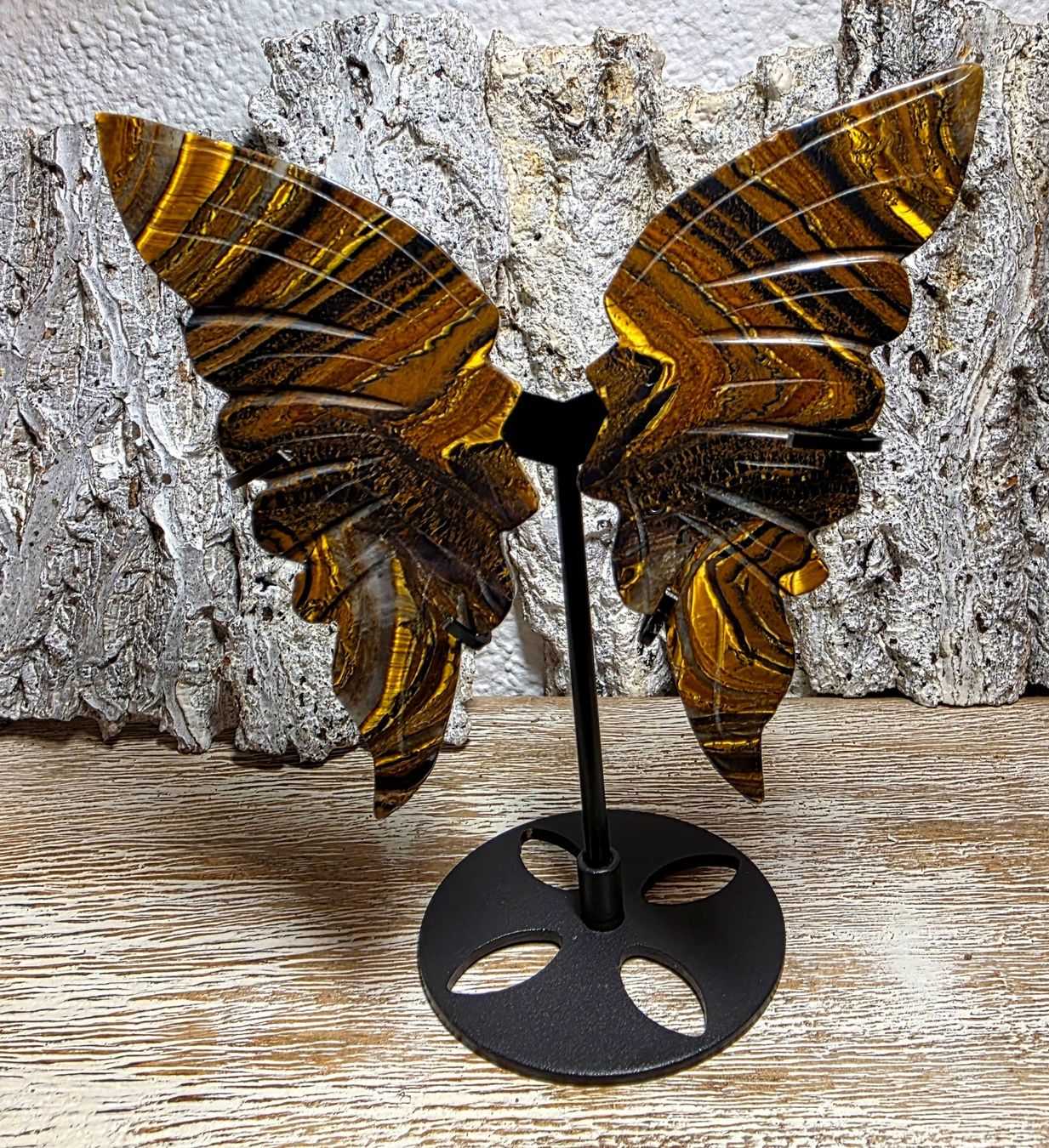 Minerali & Pietre curative: Iron Tigerauge Schmetterling 203g – Nuovo (secondo la descrizione) da Matzingen venduto da Shay_Crystalz