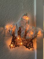 Weihnachtsstern Lichterkette, Rattan