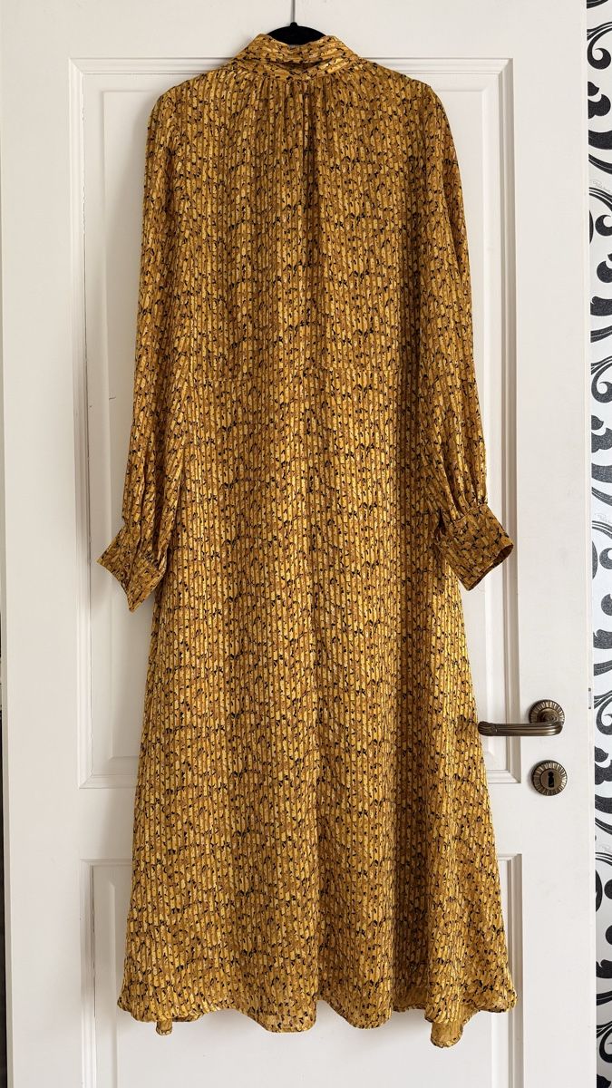 Kleider: Marks & Spencer Mustard Print Maxi Long Dress – Gebraucht aus Corsier-sur-Vevey von Kristina.Nova 3