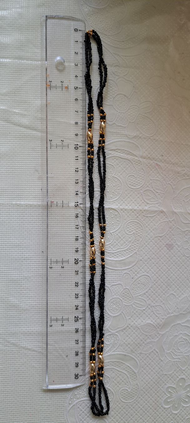 Catenine: Elegant Black & Gold Beaded necklaces – Nuovo (secondo la descrizione) da Bern venduto da mahilini 2