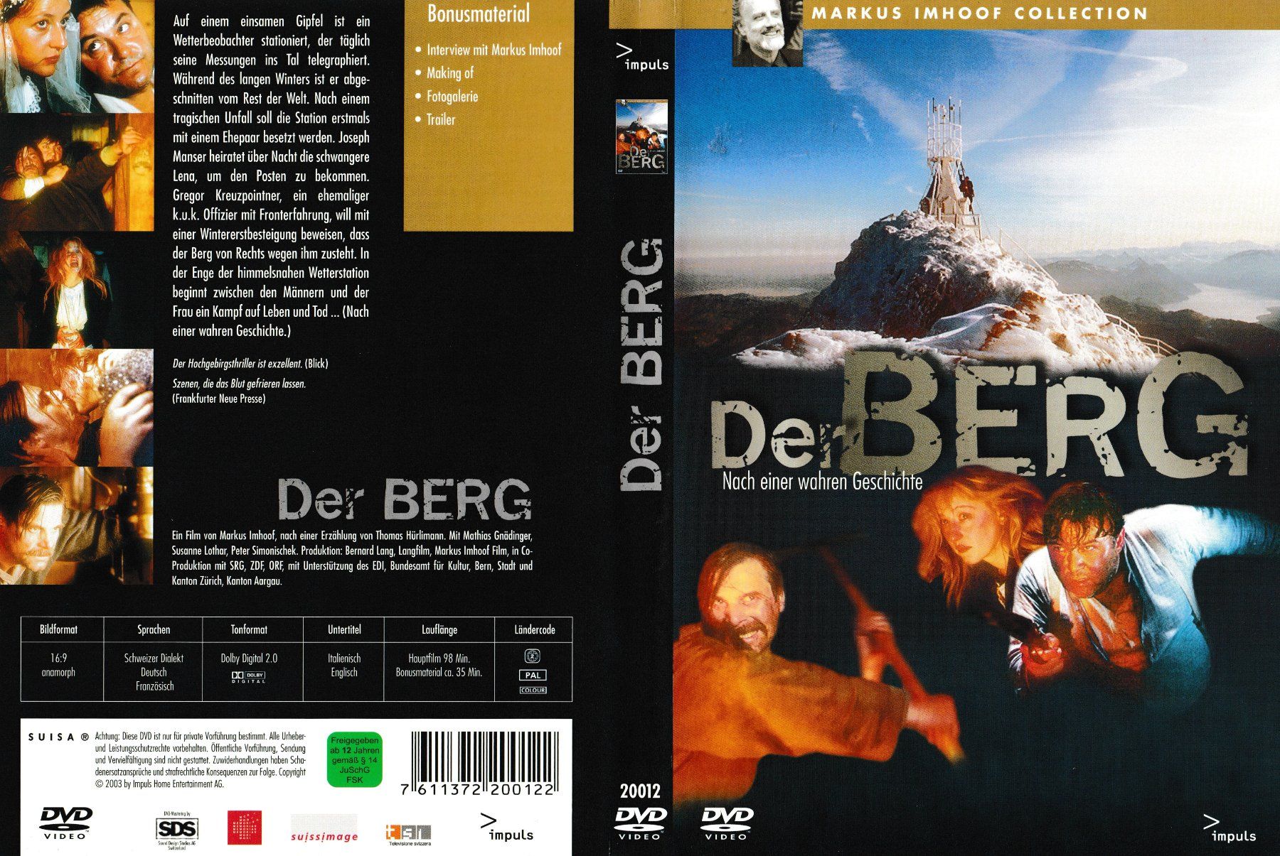 Tutti i DVDs: DVD - Der Berg – Usato da Langnau am Albis venduto da MediaRescuerKeLoX