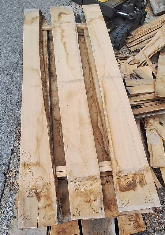Articoli in legno: Eichenbretter 60mm / 9 Stück / 3m / Lufttrocken – Usato da Waldkirch venduto da bauprofi87 1