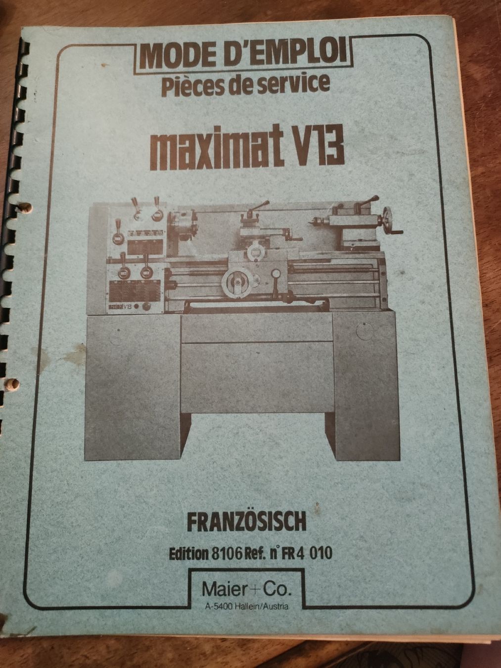 Bücher: emco maximat mode d'emploi  – Gebraucht aus Monthey von ric_x2sl