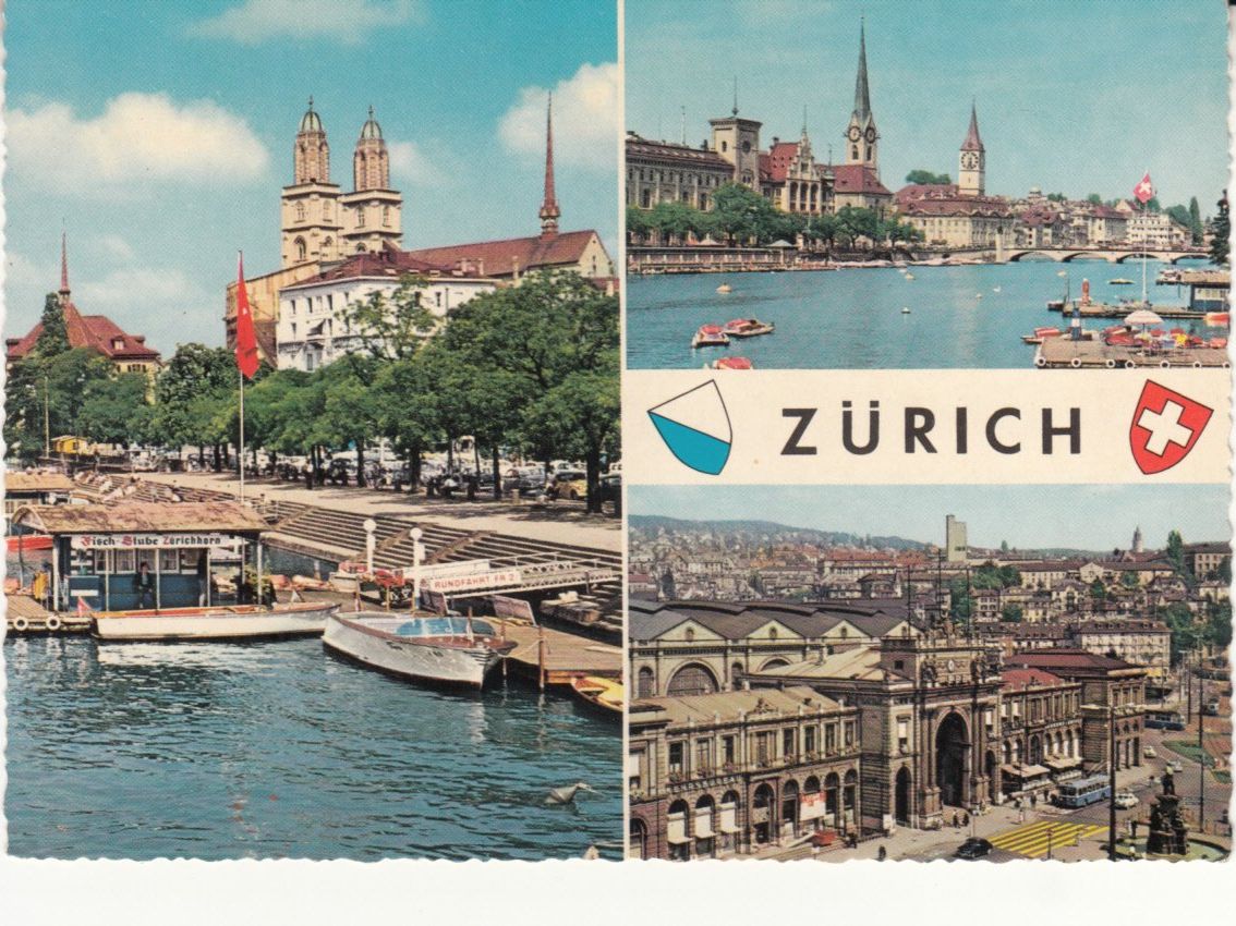 Ansichtskarten: Zürich ca. 1960 – Gebraucht aus Bürglen TG von StampGraf