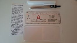 EKG Lineal Set Knoll mit Zirkel und Anleitung gebraucht