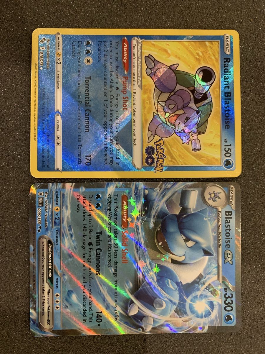 Pokémon Cartes à collectionner: Ab 1.- Blastoise EX 009/165 e Radiant Blastoise – D'occasion à Bironico par ars_z6lb 1