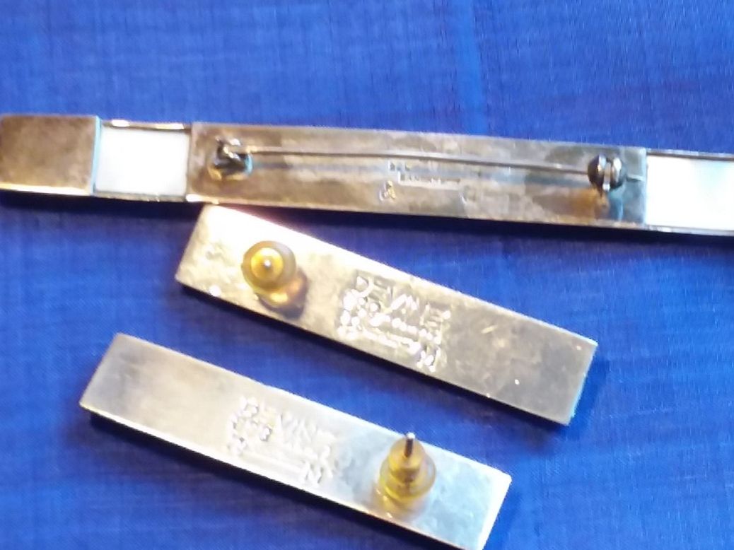 Sonstiger Schmuck: Vintage Sterling/Perlmutt Set DEVINE ZURICH Brosche&Ohrclips – Gebraucht aus Zürich von Aleick 7
