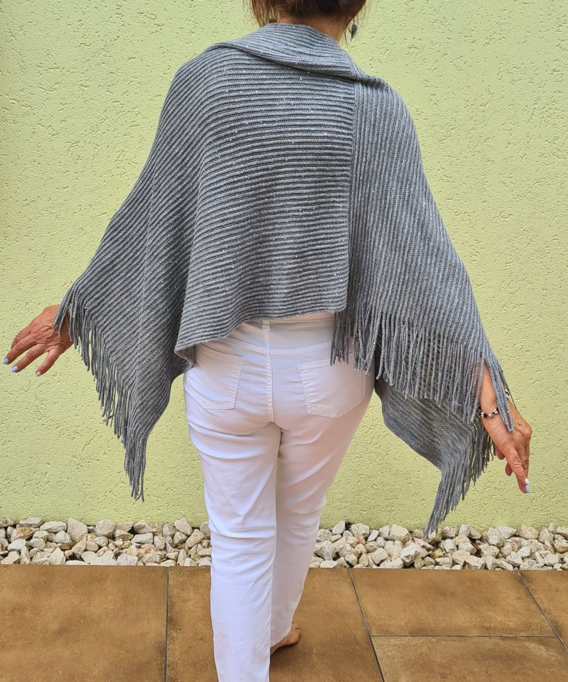 Altro in Moda donna: Damen Cape mit Fransen – Nuovo (secondo la descrizione) da Contra venduto da Lylou0 3