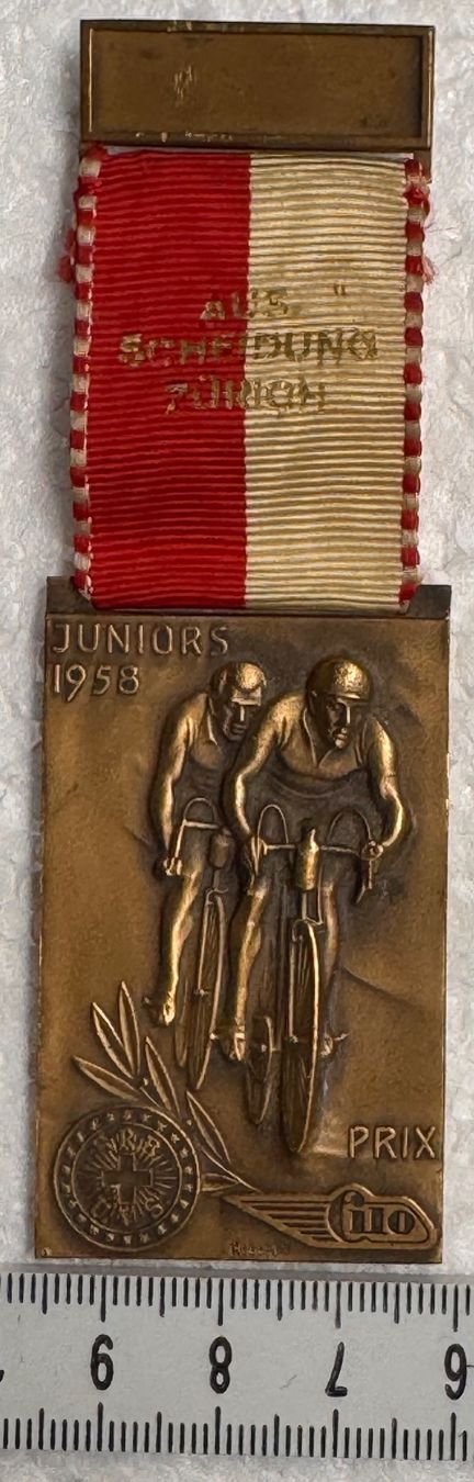 Medaillen: Ausscheidung Zürich Juniors 1958 – Gebraucht aus Andwil SG von Ariisa1234 5
