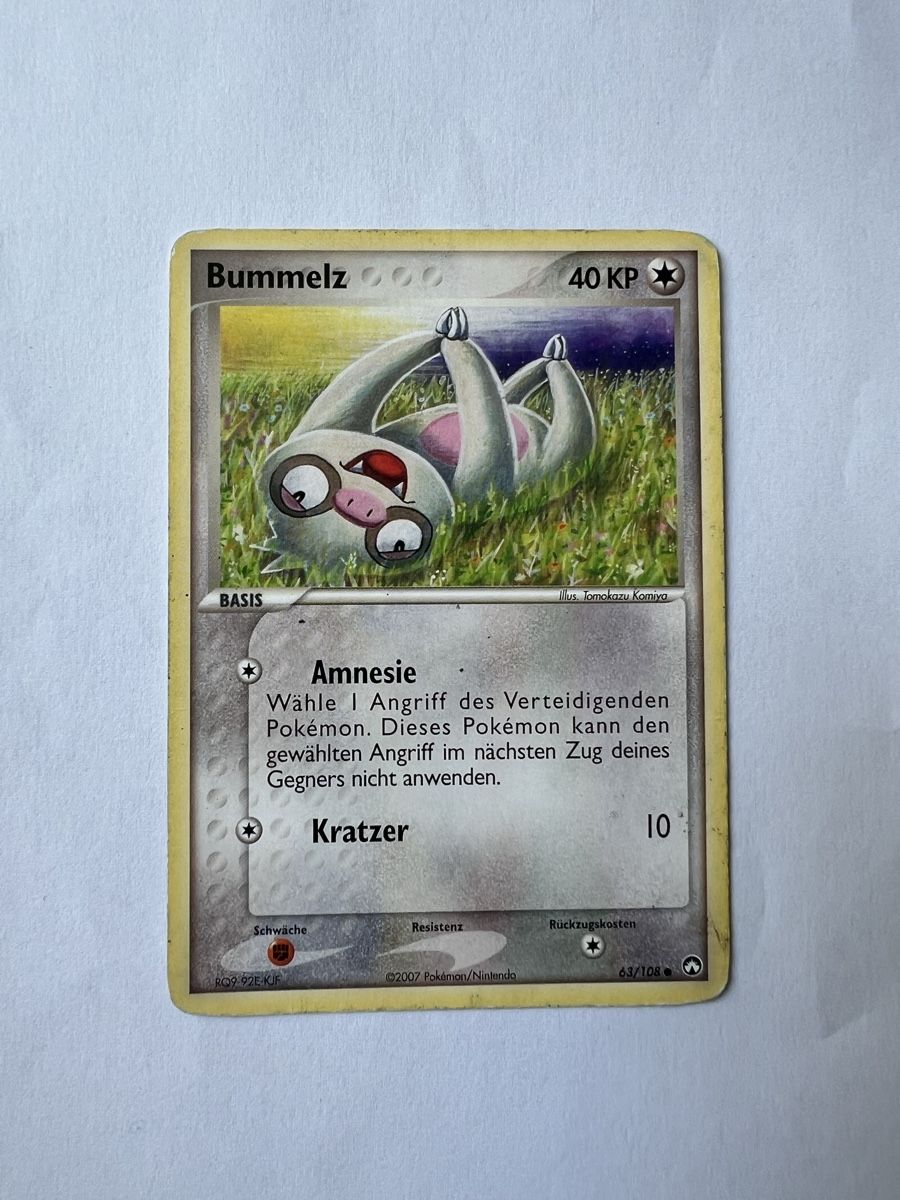 Pokémon Sammelbilder & Trading cards: Pokemonkarte Bummelz – Gebraucht aus Willisau von Neiro77