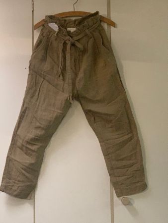 H&M Stoffhose braun Grösse 36, Viscose Leinen Gemisch