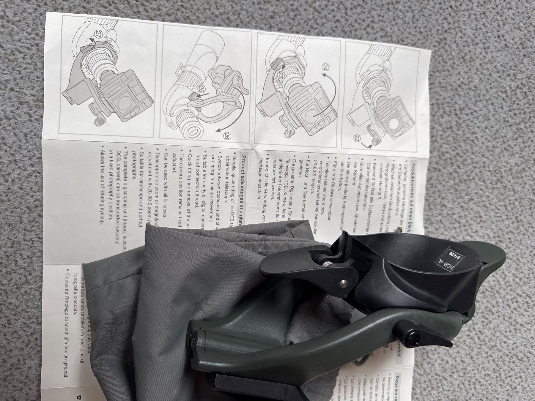 Treppiedi & Teste: Fernrohr Kamera Halterung – Usato da Kappelen venduto da Radfahrer 4