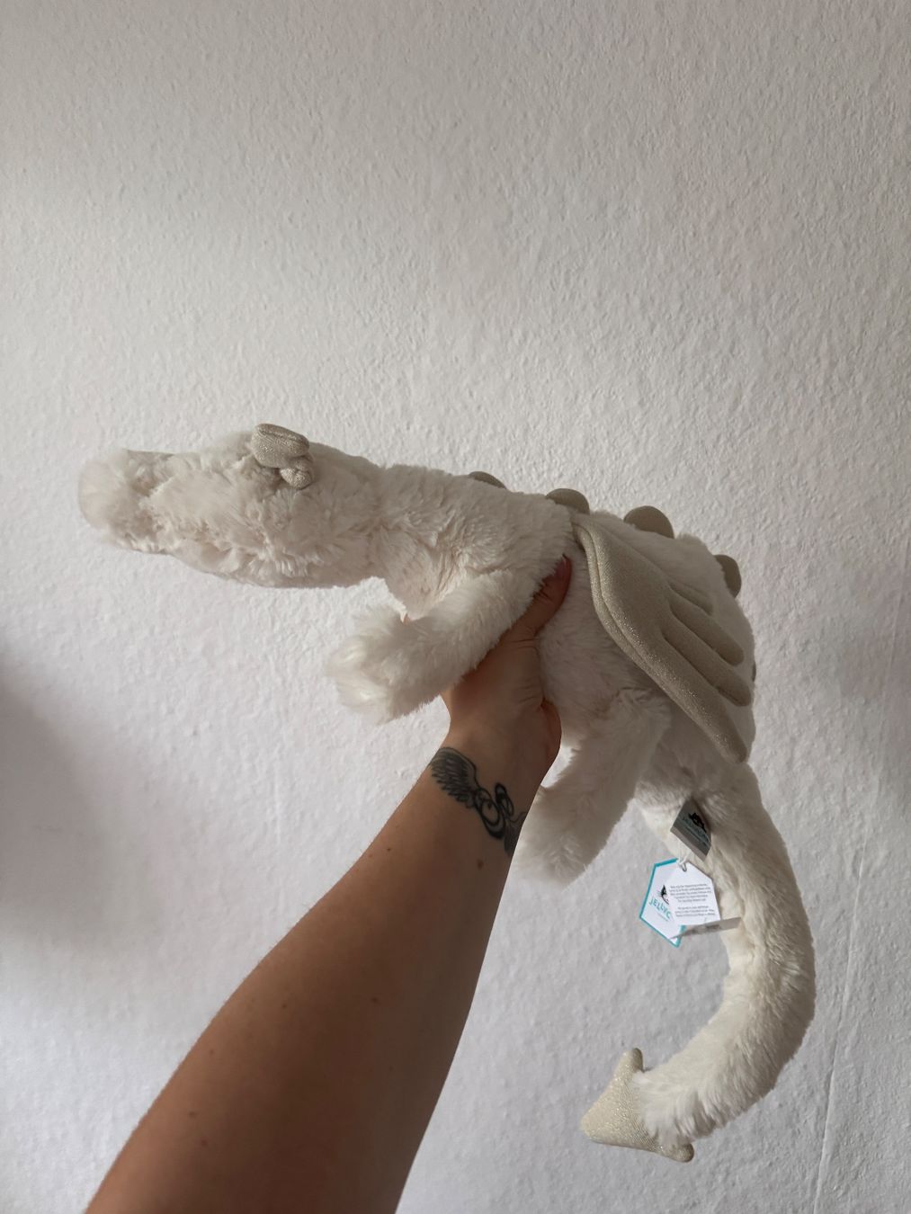Jellycat Giocattoli: Jellycat Large Snow Dragon – Nuovo e nell'imballaggio originale da Glattbrugg venduto da Risingangel