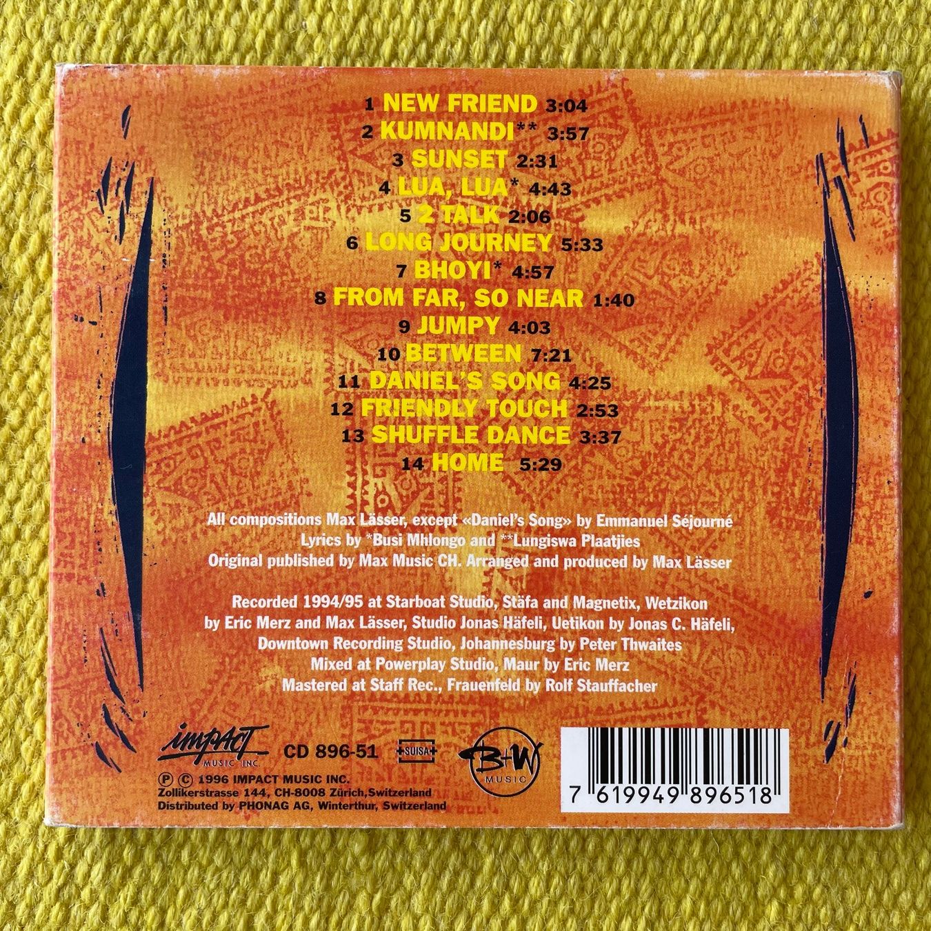 CD: MAX LÄSSER-BETWEEN (DIGIPACK) – Usato da Rorschacherberg venduto da CD-Roli 1