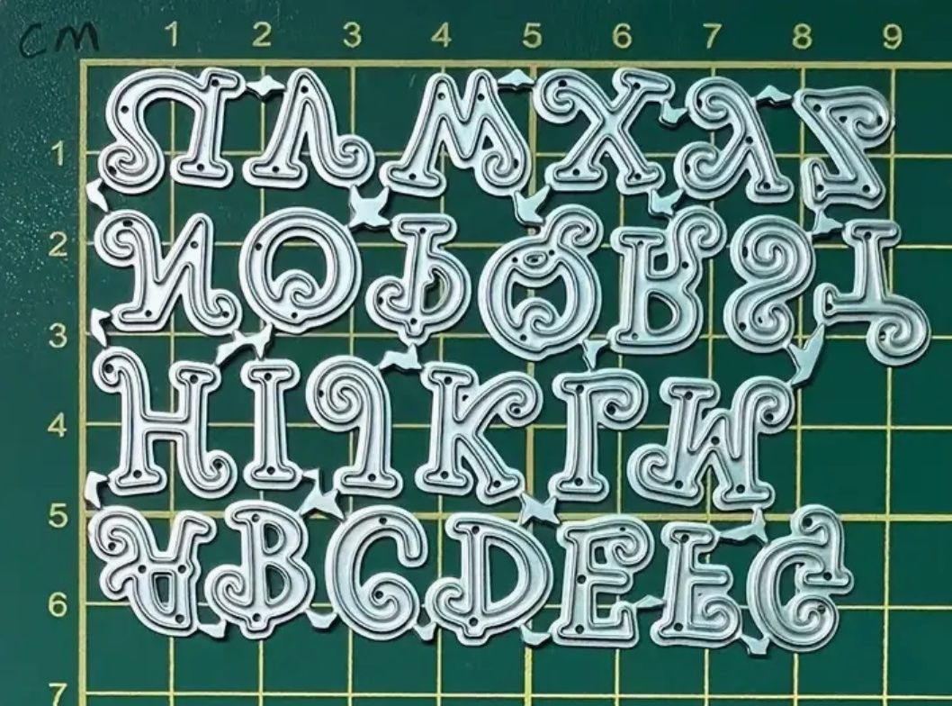 Sciablone: Buchstaben Alphabet  - Stanzschablone – Nuovo e nell'imballaggio originale da Frenkendorf venduto da jazzplatten 2