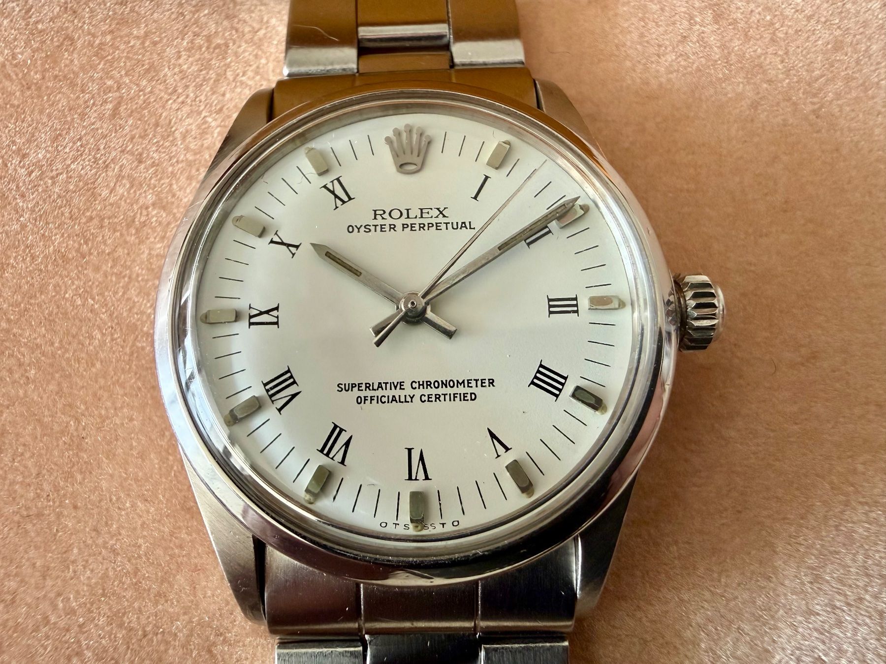 Rolex Orologi: ROLEX Oyster Perpetual, Ref.1002, 34mm, Automatic, with box – Usato da Le Mont-sur-Lausanne venduto da LycaGallery 1