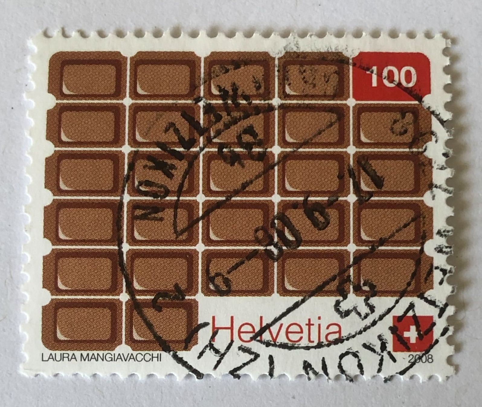 Tutti i francobolli: Nr.1285 Schokolade GESTEMPELT 2008    – Usato da Aarau venduto da Billa007