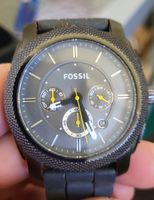 Fossil Armbanduhr schwarz Chronograph akzeptabler Zustand