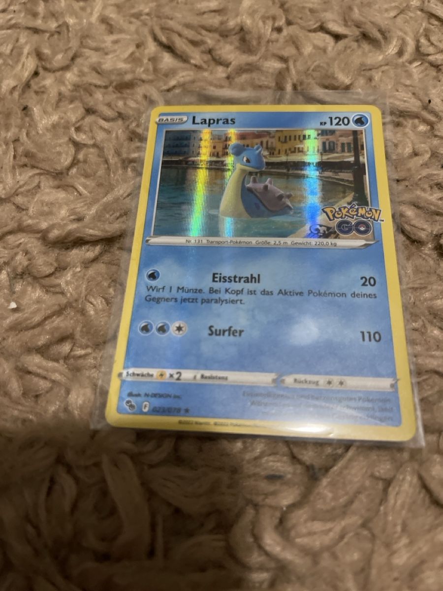 Pokémon Carte collezionabili: Pokemon Karte Lapras GO Basis Holo – Nuovo (secondo la descrizione) da Unterkulm venduto da AnoliOccasion
