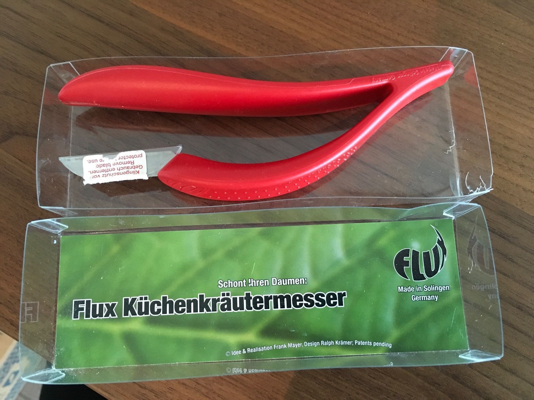 Coltelli da cucina: Flux Kräuterschneider rot – Usato da Oberrohrdorf venduto da Desteny1