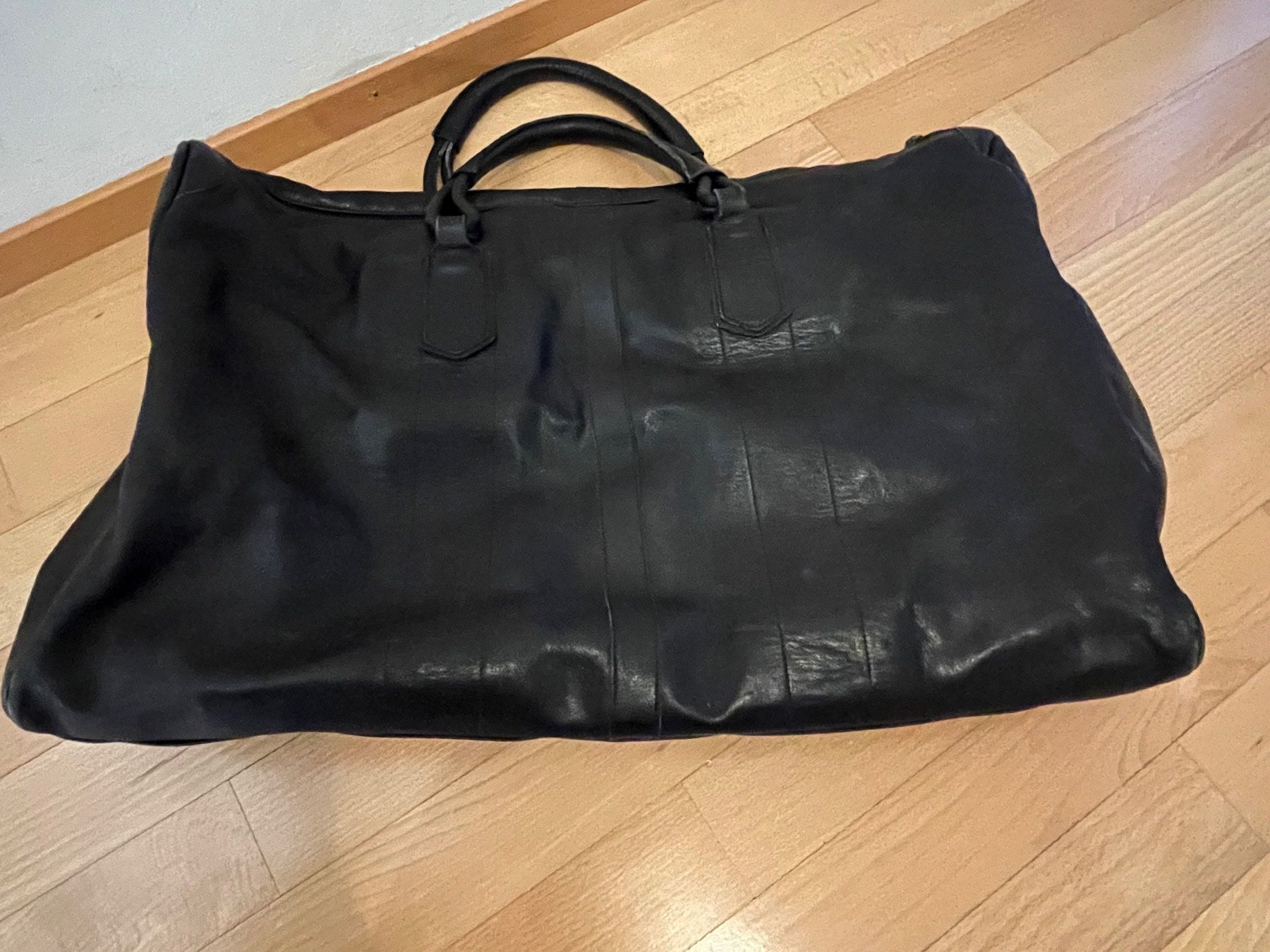 Borse: Schwarze Reisetasche aus Leder, Weekender – Usato da St. Gallen venduto da yanik020505 5