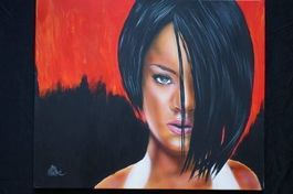 Airbrush auf Leinwand 3 Bilder