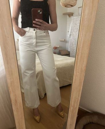 Pantalon Sandro blanc taille 38 bon état
