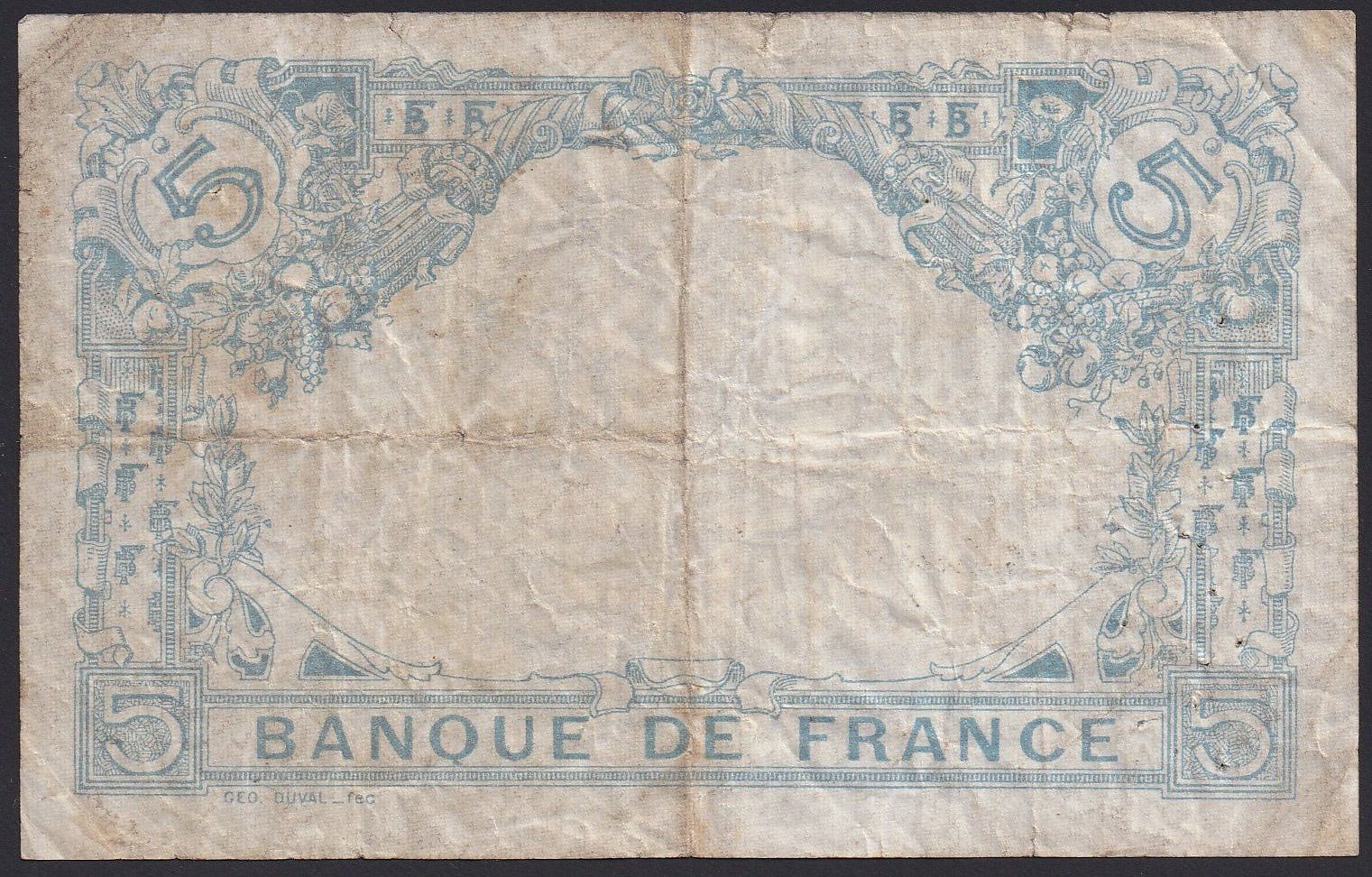 Banknoten: Frankreich 5 Francs 1916 – Gebraucht aus Brugg AG von banknoten_muesli 1