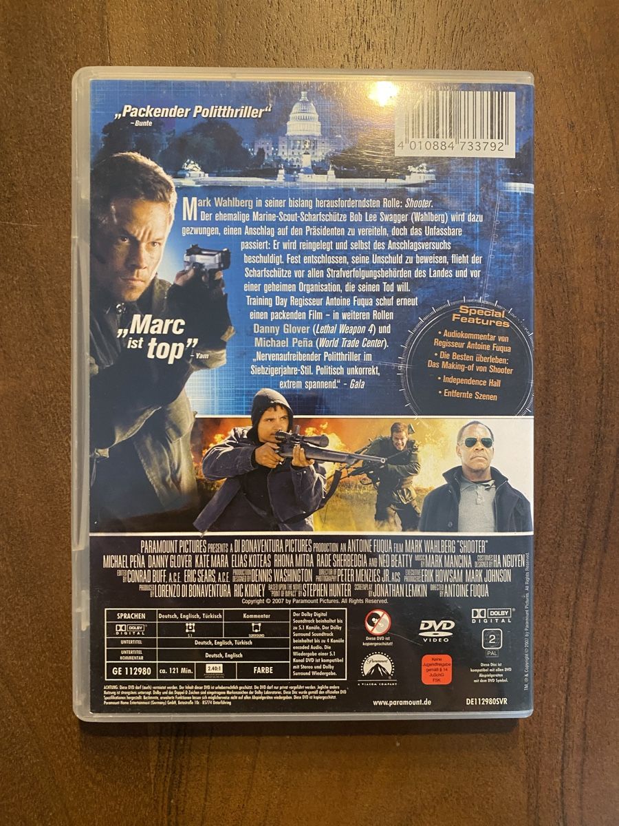 Alle DVDs: Shooter DVD – Gebraucht aus Thunstetten von Virus_33 2