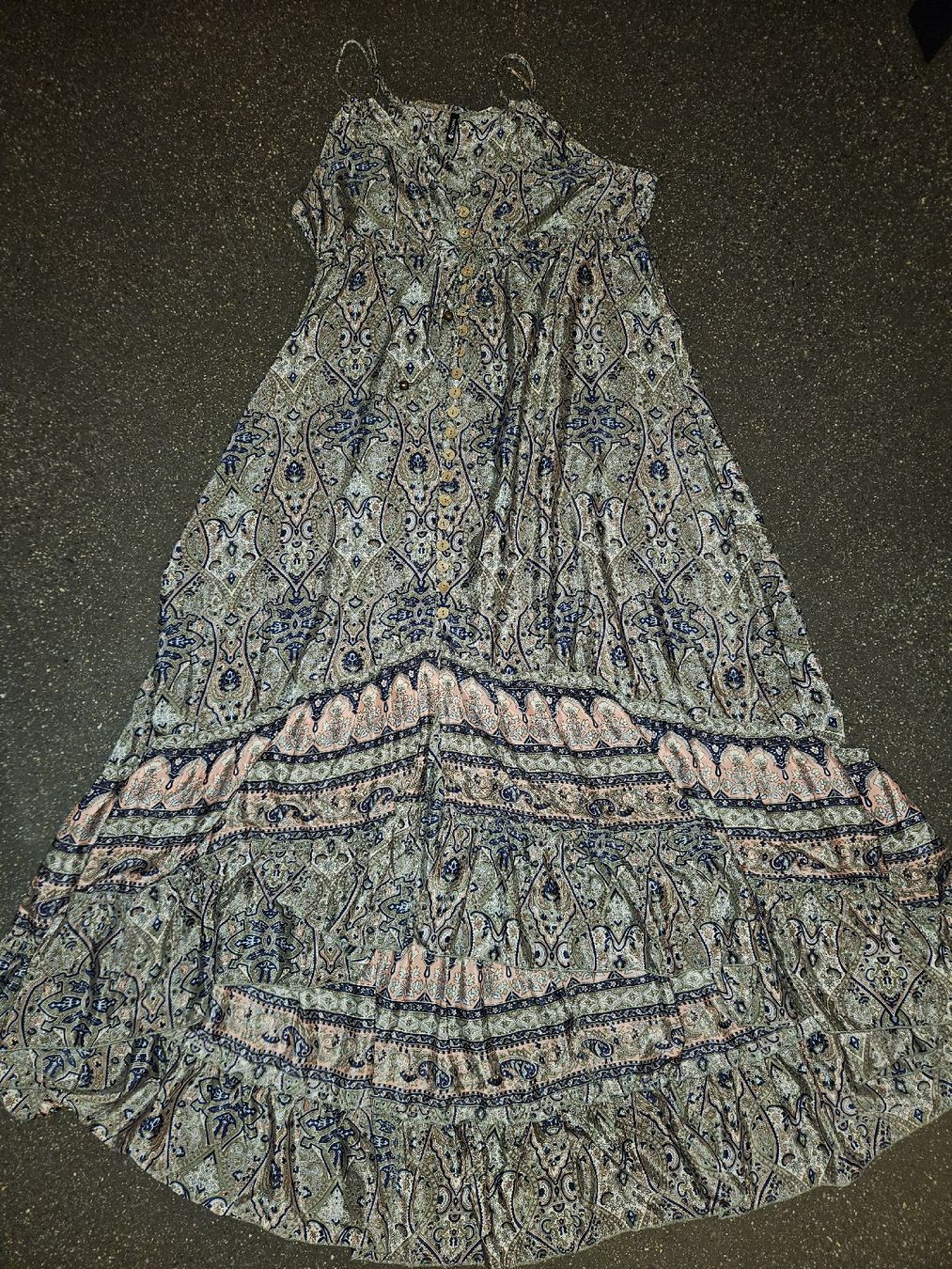 Vestiti: Luftiges Sommerkleid Gr. M Muster, Maxikleid – Nuovo (secondo la descrizione) da Anwil venduto da tamoos 3