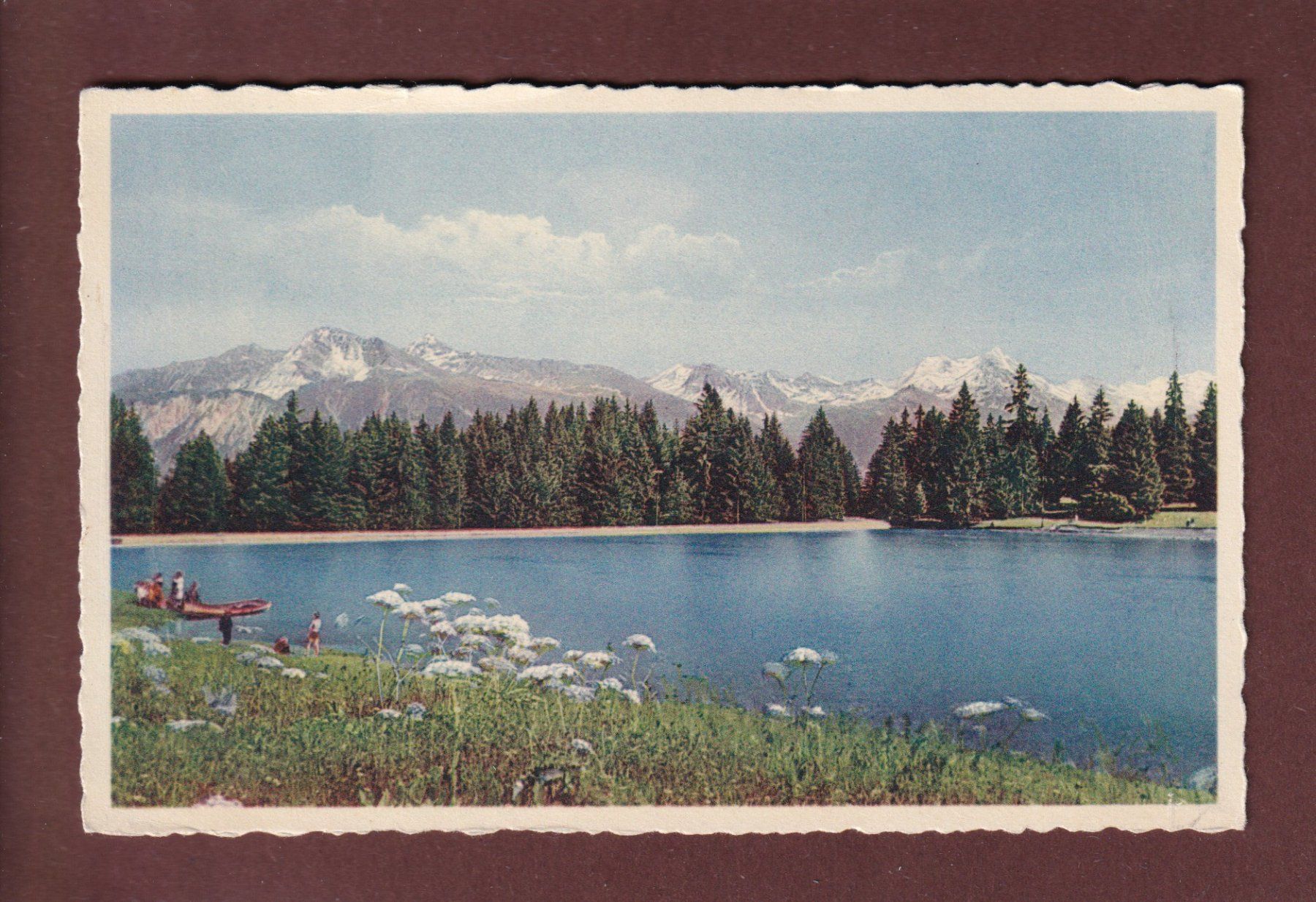 Cartoline postali: MONTANA-VERMALA - Lac Moubra – Usato da Pully venduto da nicecards