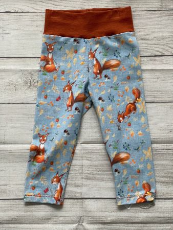 Eichhörnchen, 3/4 Leggings mit Bündchen Gr. 110 Neu