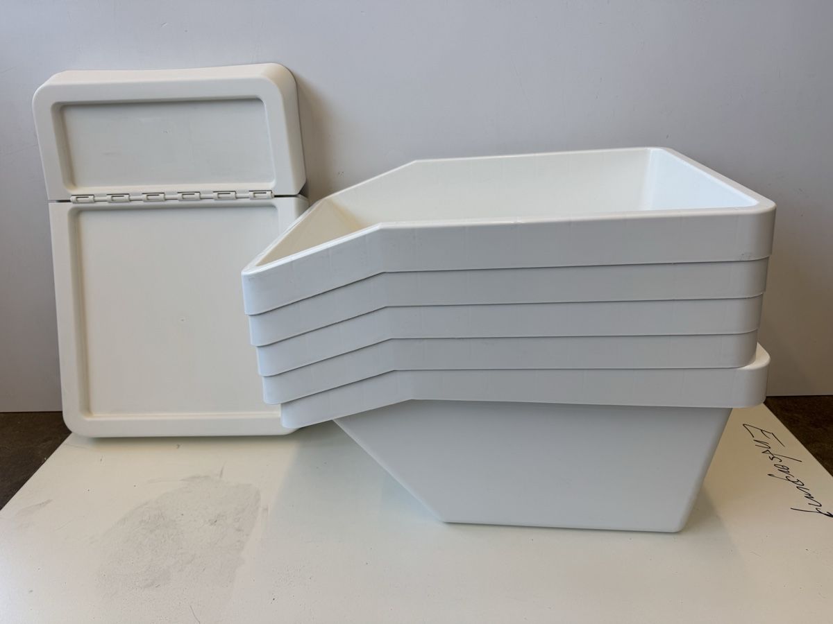 Transportkisten: Ikea SORTERA 5 Sortierbehälter mit 2 Deckel, beige, 37L. – Gebraucht aus Zürich von Nobs1 6