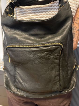 Leder Rucksack-Tasche DEPECHE.
