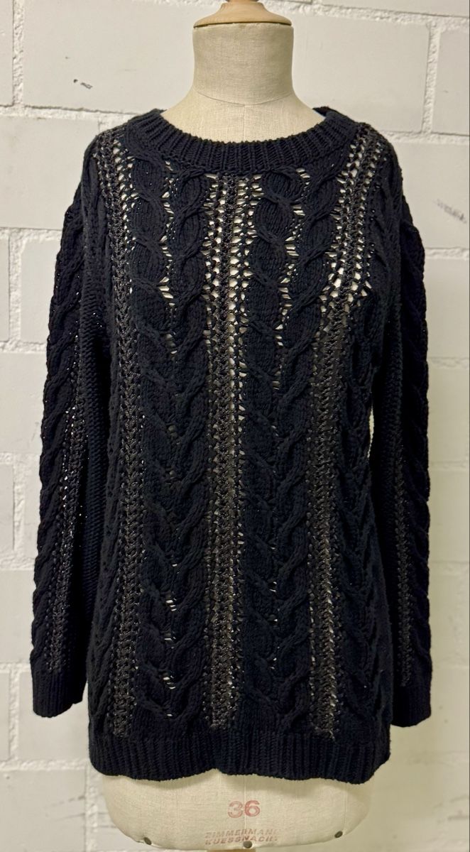 Mango Maglioni & Felpe: Strickpullover mit Zopfmuster von Mango, Grösse S – Usato da Chur venduto da Lilo_Pulver
