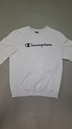 Sweat Champion blanc, taille L, parfait pour l'automne!
