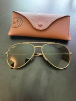 Ray-Ban Sonnenbrille New Aviator Gold/Schwarz