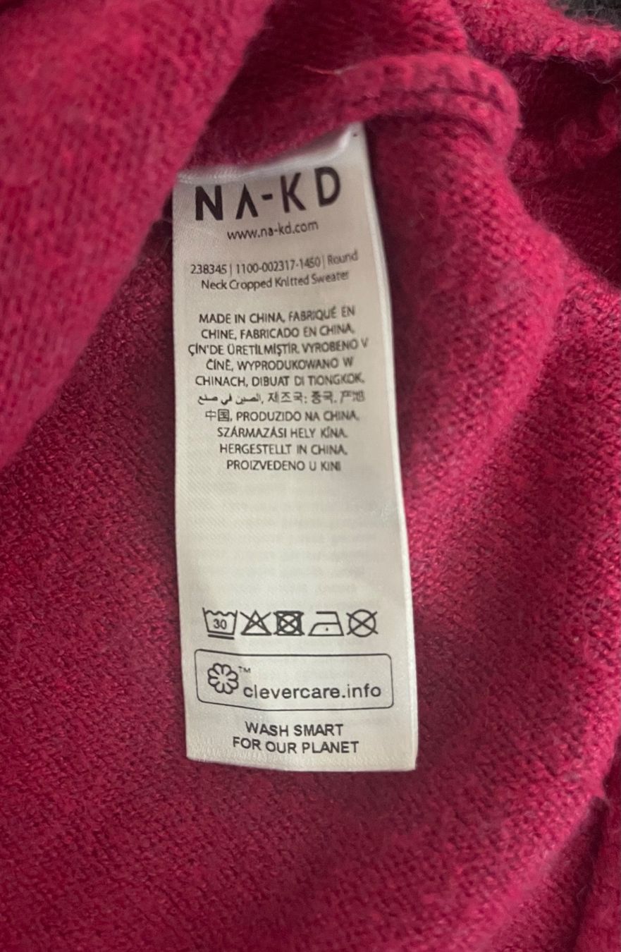 Na-kd Maglioni & Felpe: NA-KD Oversized Kurz-Strickpullover, Gr. M, Pink – Usato da Wangen b. Olten venduto da VeraHa 4